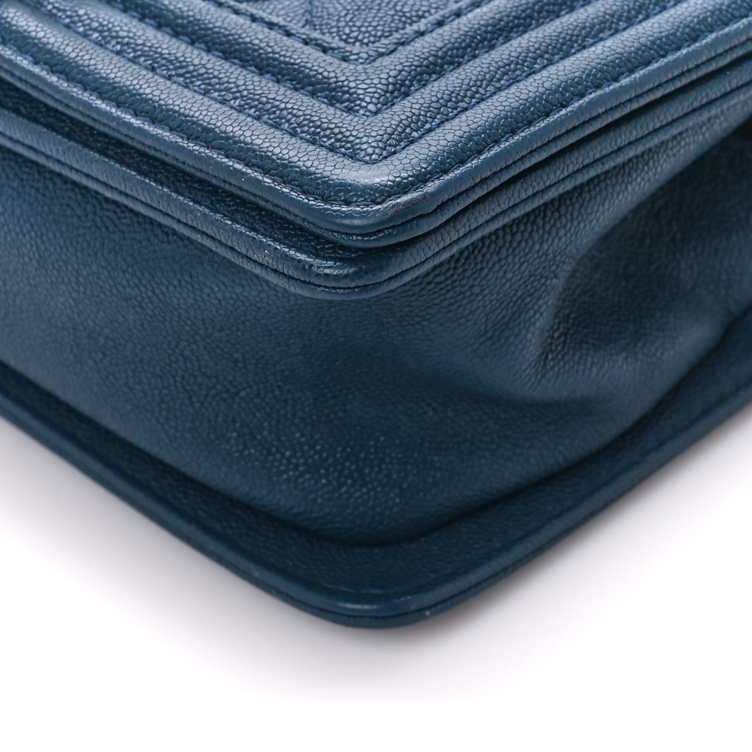 Chanel Caviar Quilted Small Boy Flap Blue 10 of 10
