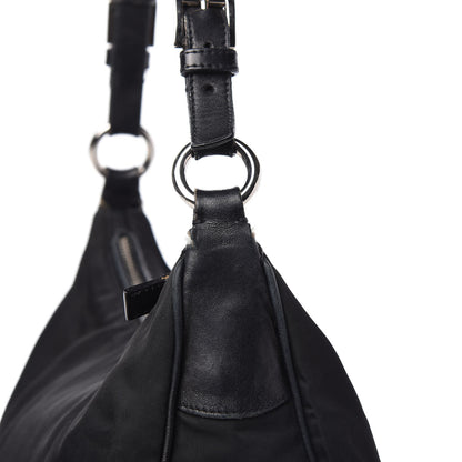 Prada Tessuto Nylon Vitello Shoulder Bag Black 13 of 15