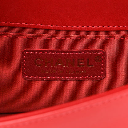 Chanel Lambskin Quilted Small Boy Flap Red 5 of 11