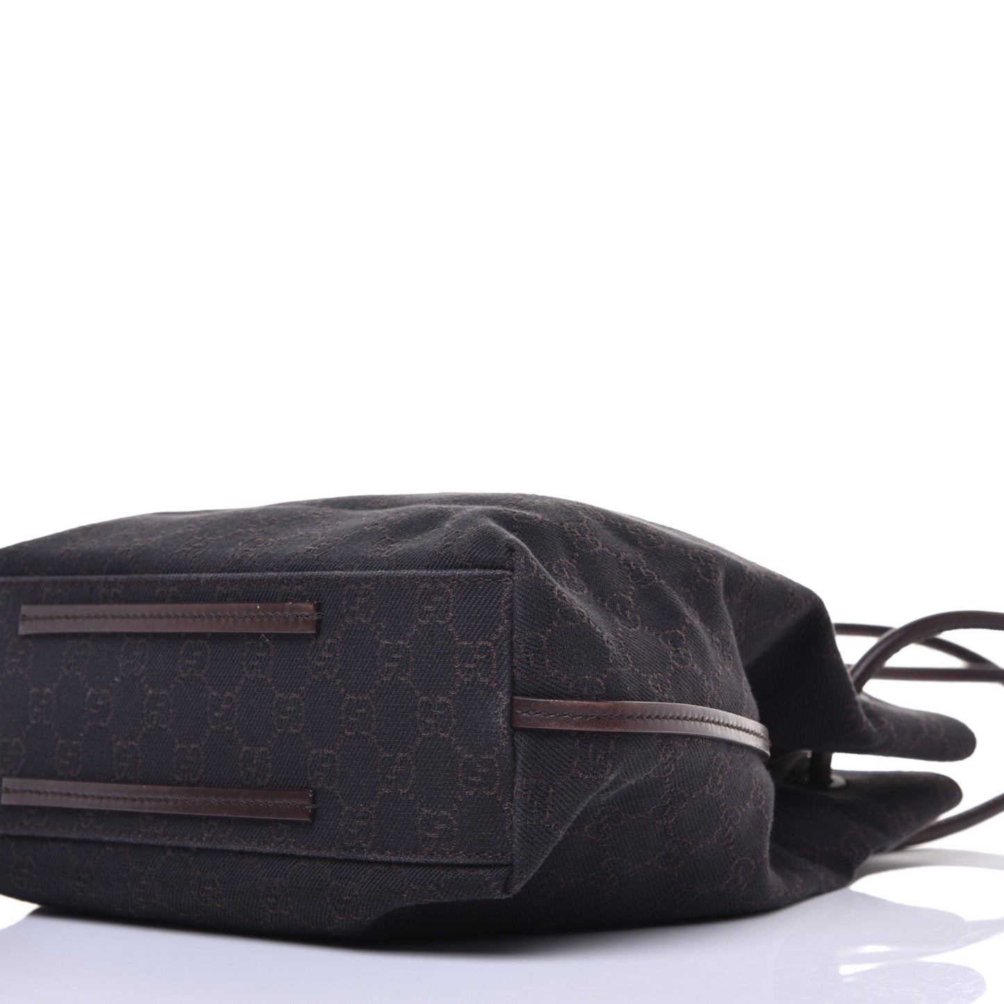 Denim Monogram Tote Dark Brown