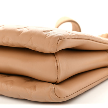Louis Vuitton Lambskin Embossed Monogram Coussin PM Camel 9 of 9