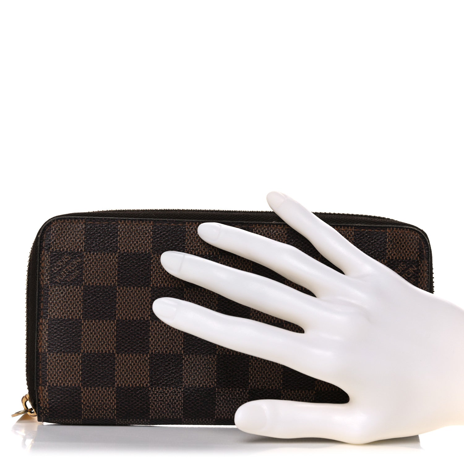 Louis Vuitton Damier Ebene Zippy Wallet 2 of 17