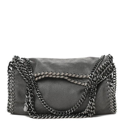 Stella McCartney Shaggy Deer Mini Falabella Fold Over Tote Light Grey 1 of 8