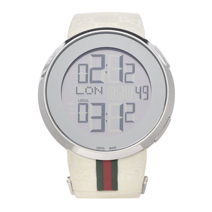 Gucci Stainless Steel Rubber 45mm Digital I-Gucci Web Watch 1 of 7