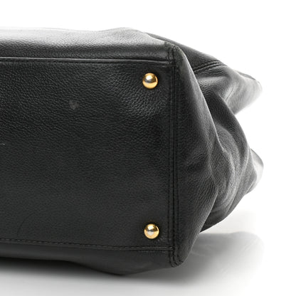 Chanel Calfskin Cerf Executive Shopper Tote Black 10 of 15