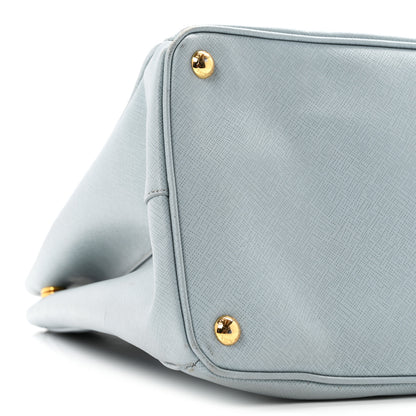 Prada Saffiano Lux Large Tote Lago 9 of 12