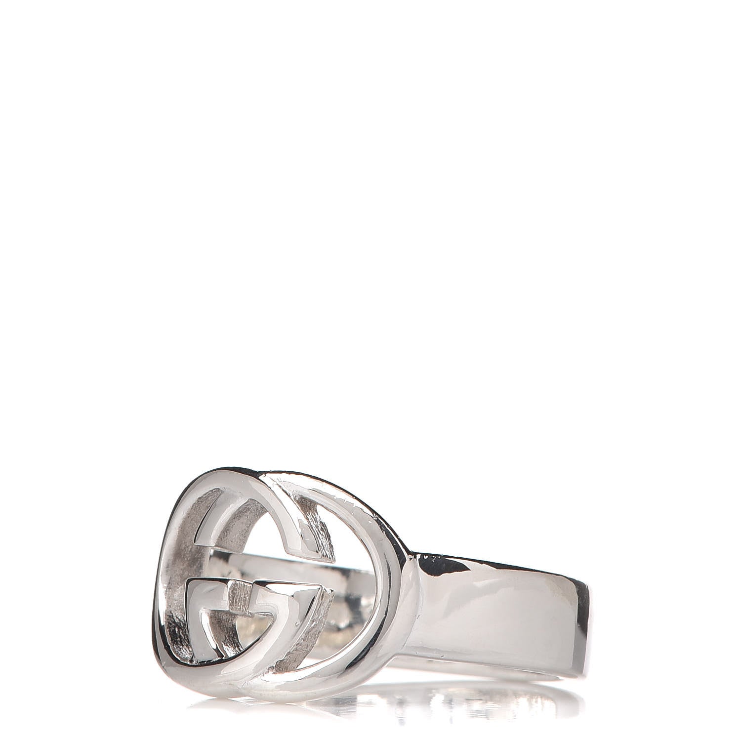 Gucci Sterling Silver Interlocking G Ring 53 6.25 3 of 5
