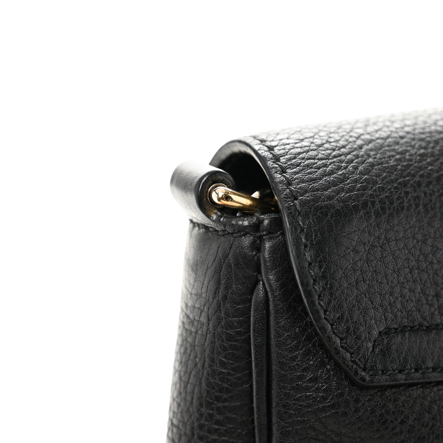 Gucci Pebbled Calfskin Small Soho Flap Crossbody Black 11 of 12