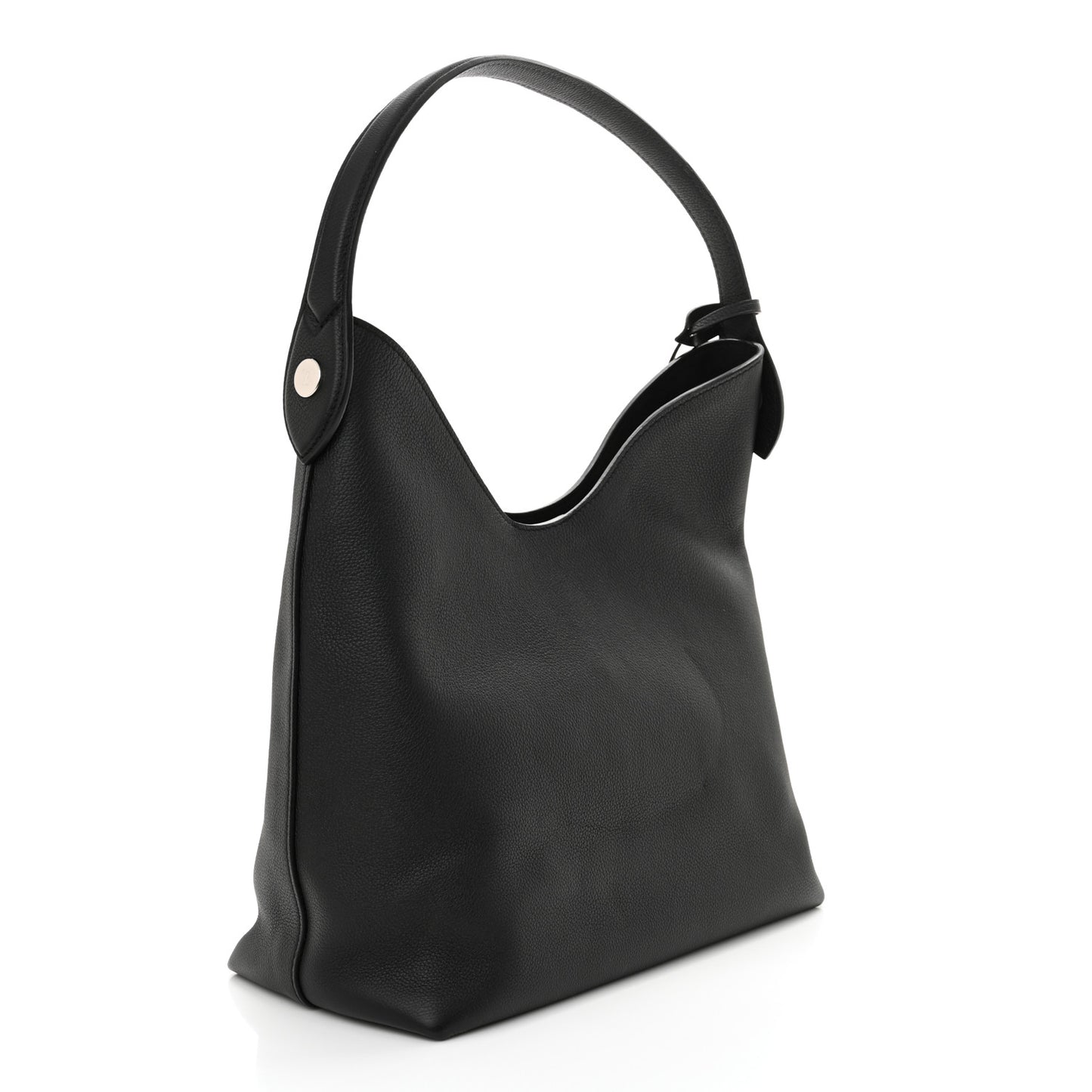 Calfskin Lockme Hobo Black
