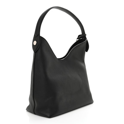 Louis Vuitton Calfskin Lockme Hobo Black 3 of 9