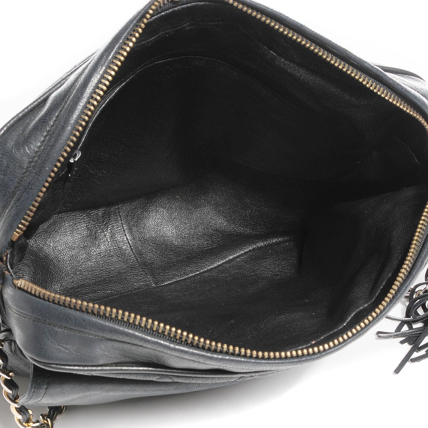Chanel Lambskin Quilted Tassel Camera Case Black 5 of 8