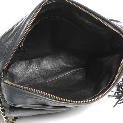 Chanel Lambskin Quilted Tassel Camera Case Black 5 of 8