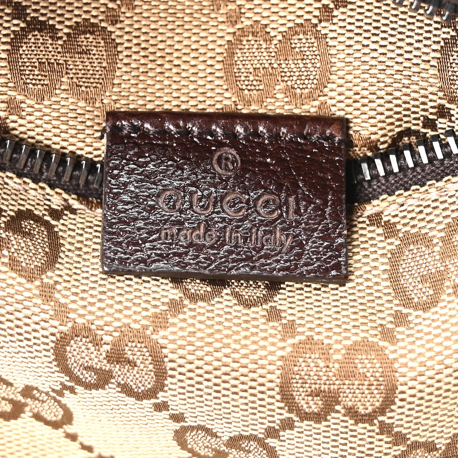 Gucci GG Monogram Web Double Pocket Belt Bag Dark Brown 6 of 10