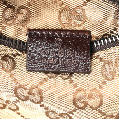 Gucci GG Monogram Web Double Pocket Belt Bag Dark Brown 6 of 10