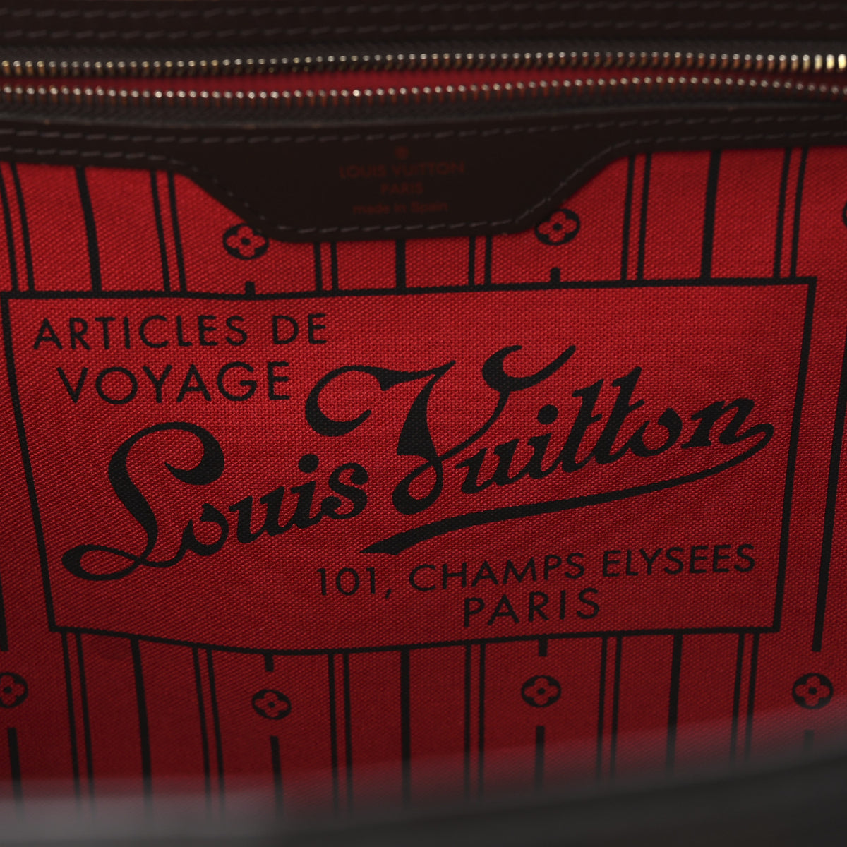 Louis Vuitton Damier Ebene Neverfull MM 6 of 11