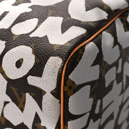 Louis Vuitton Monogram Graffiti Speedy 30 Silver 9 of 10