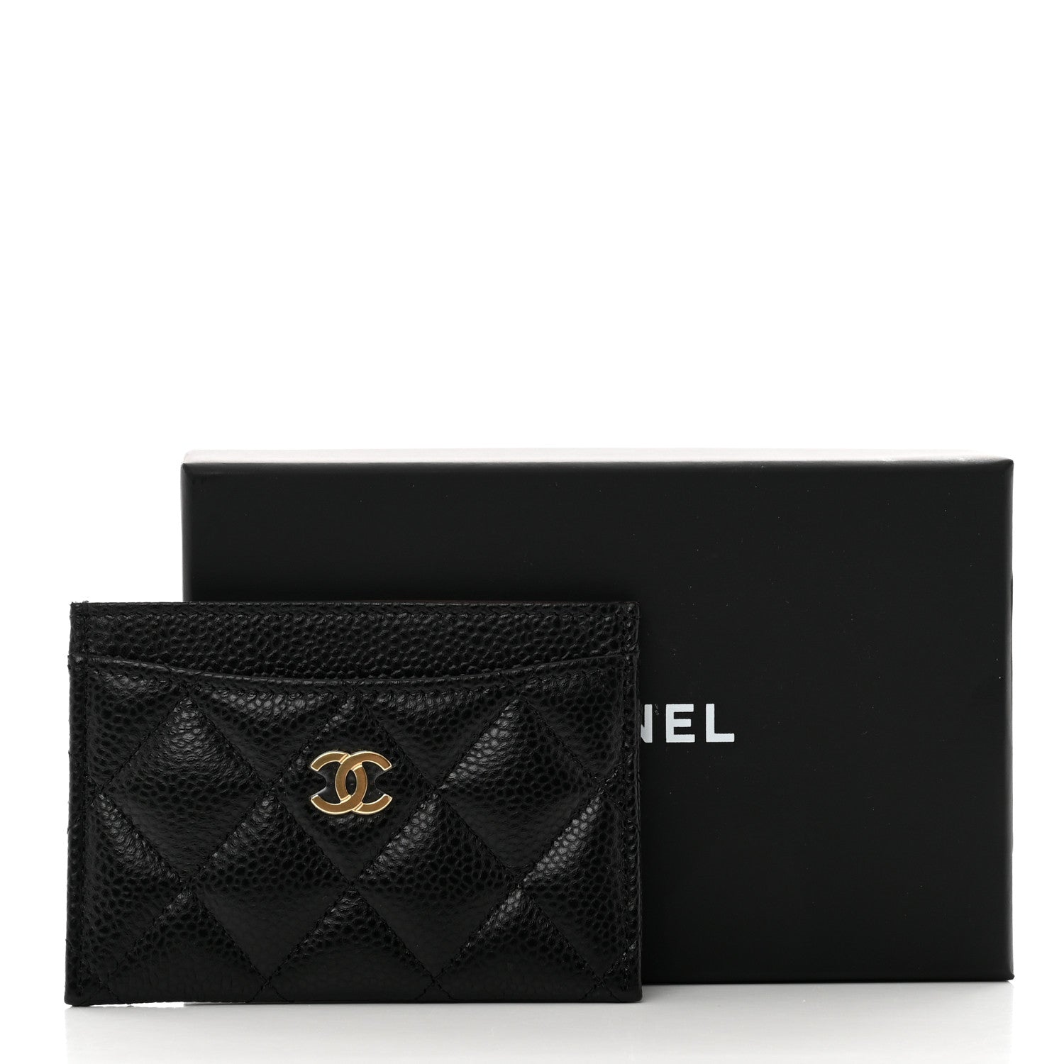Chanel Caviar Quilted Card Holder Black 9 of 9