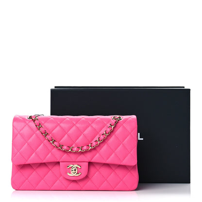 Chanel Caviar Quilted Medium Double Flap Pink 10 of 10