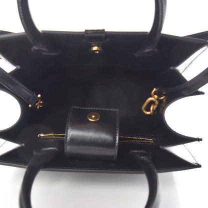 Balenciaga Shiny Box Calfskin Hourglass Tote Black 5 of 12