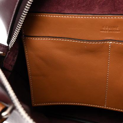 Celine Lambskin Small Soft Cube Satchel Burgundy 7 of 13