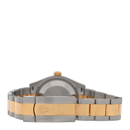 Rolex Stainless Steel 18K Yellow Gold Diamond 31mm Oyster Perpetual Datejust Watch Dark Grey 278273 3 of 5