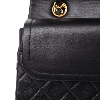 Chanel Lambskin Quilted Medium Double Flap Black 17 of 17
