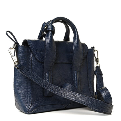 3.1 Phillip Lim Textured Calfskin Mini Pashli Satchel Ink 2 of 7