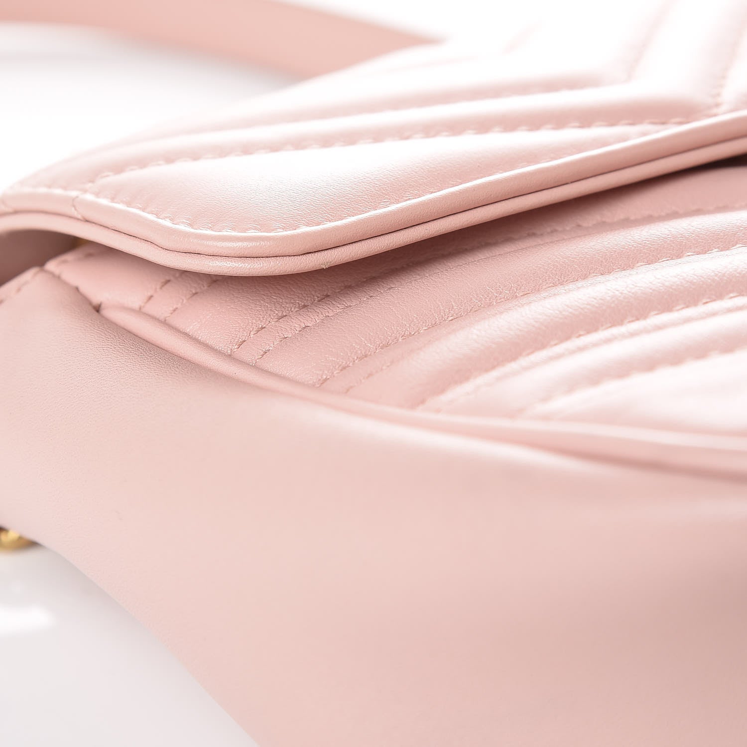 Gucci Calfskin Matelasse Small GG Marmont Shoulder Bag Perfect Pink 12 of 13