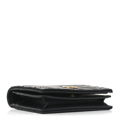 Gucci Calfskin Matelasse GG Marmont Card Case Wallet Black 9 of 13