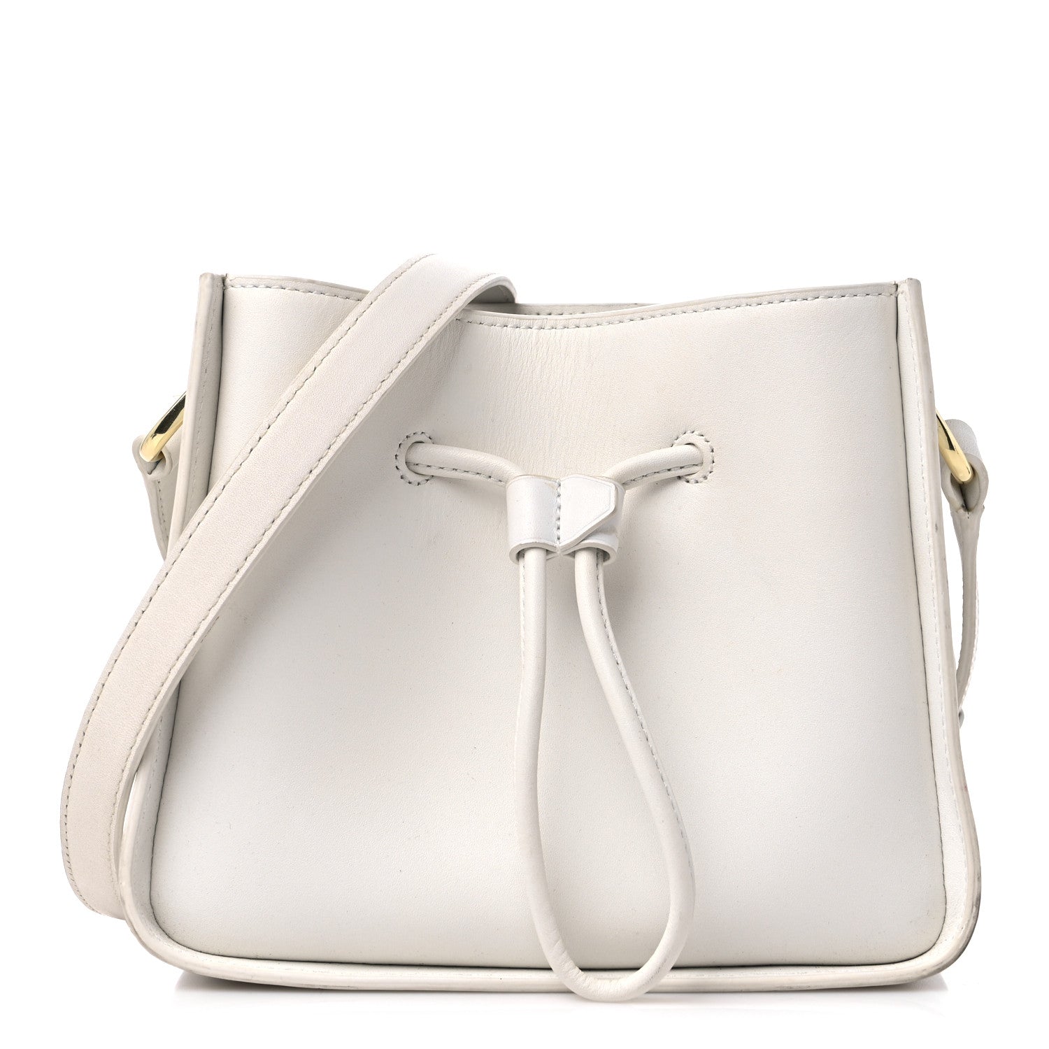 3.1 Phillip Lim Smooth Calfskin Mini Soleil Bucket Bag White 1 of 13