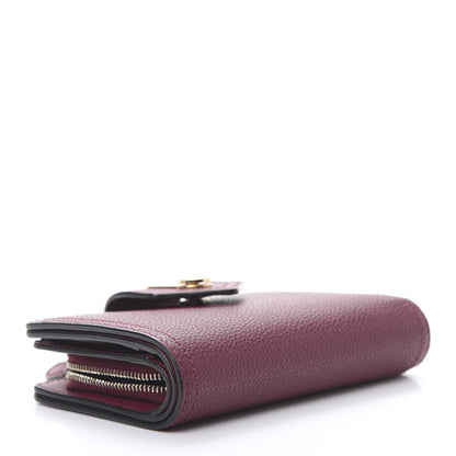 Burberry Grainy Calfskin Folding Wallet Burgundy 4 of 9