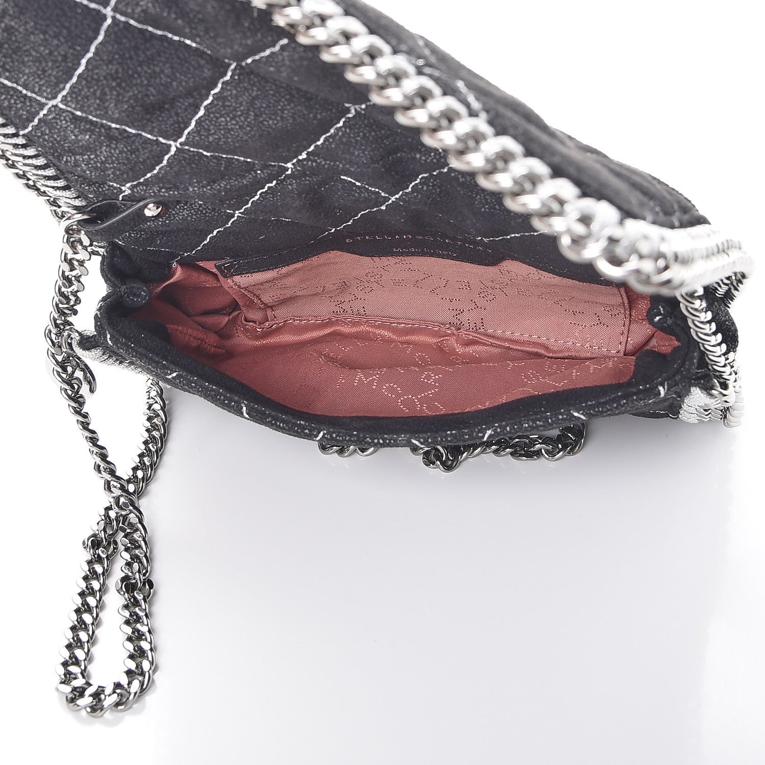 Stella McCartney Shaggy Deer Quilted Falabella Crossbody Bag Black 6 of 8