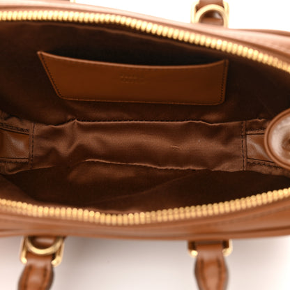 Miu Miu Calfskin Mini Arcadie Top Handle Bag Cognac 5 of 11