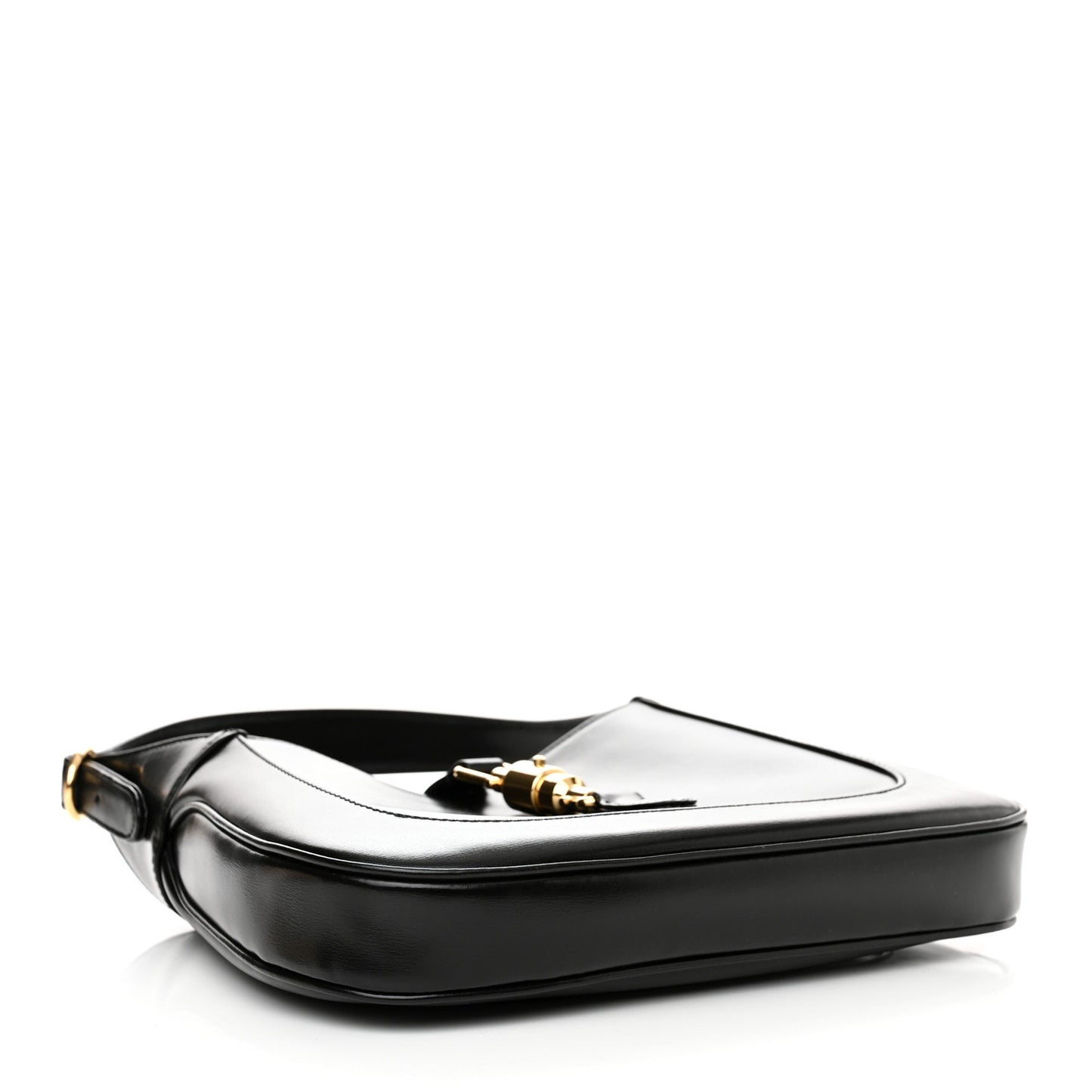 Boarded Dyana Lux Calfskin Small Jackie 1961 Hobo Black