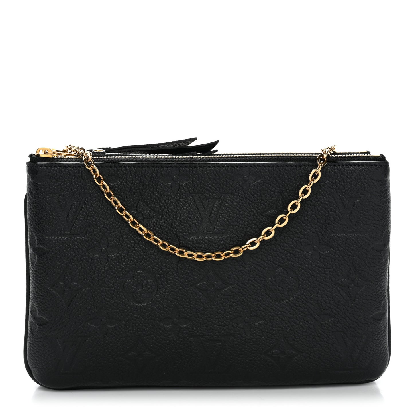Empreinte Double Zip Pochette Black