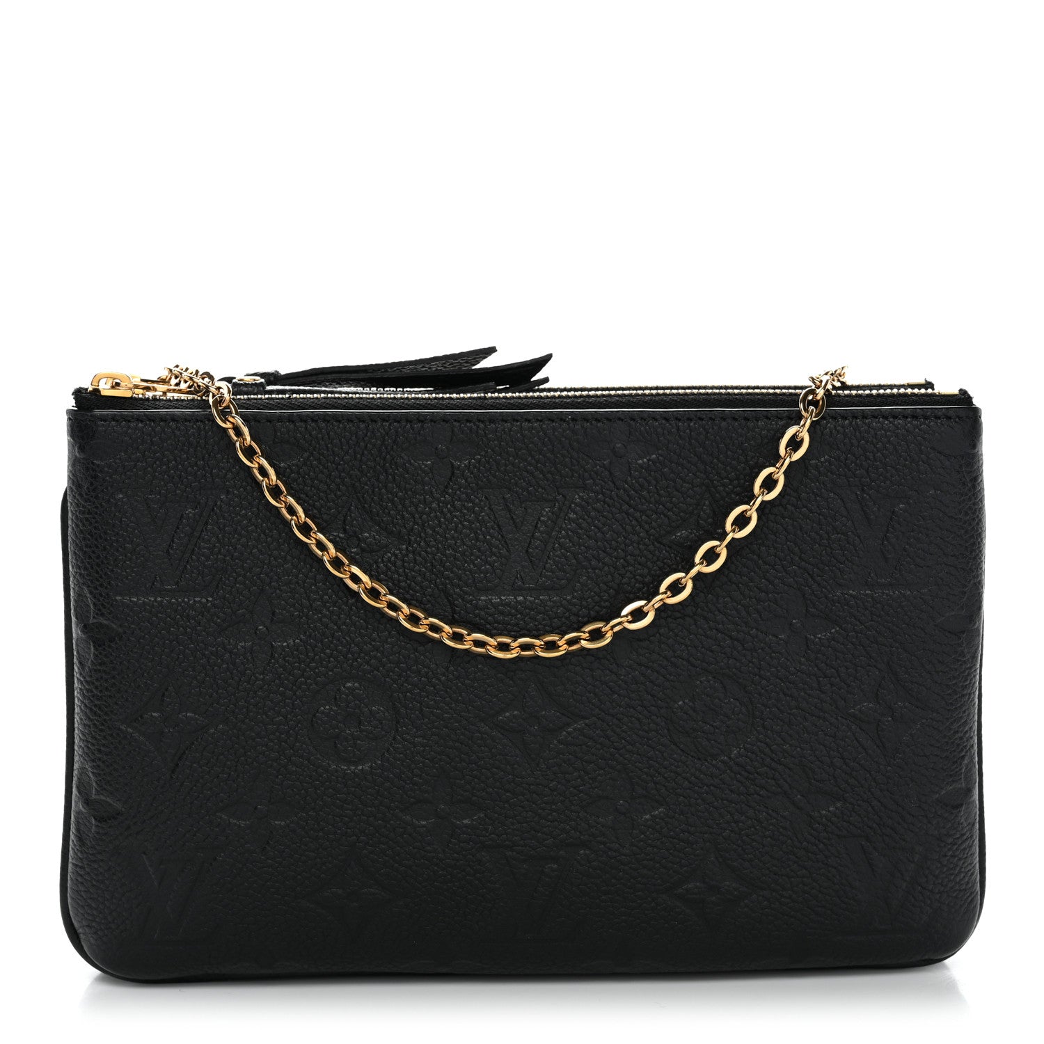 Louis Vuitton Empreinte Double Zip Pochette Black 1 of 10