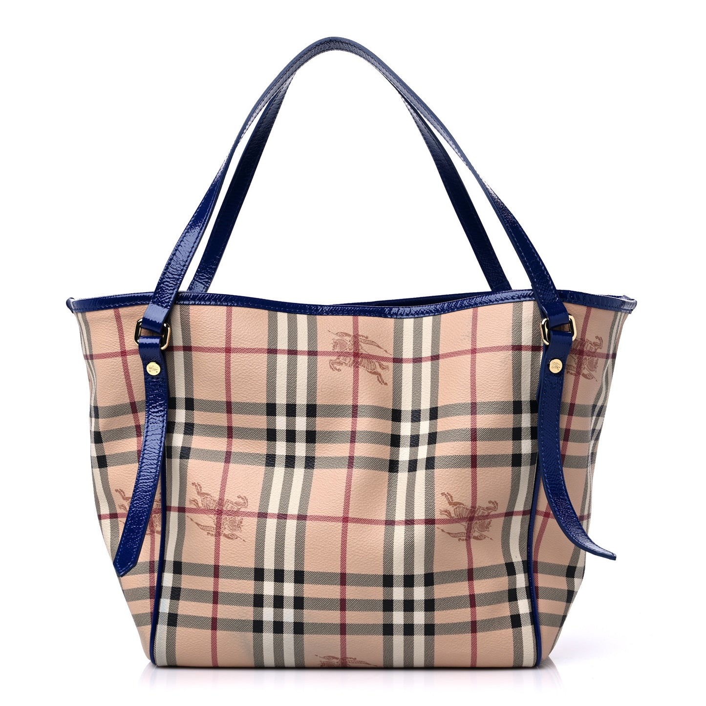 Haymarket Check Small Canterbury Tote Brilliant Blue