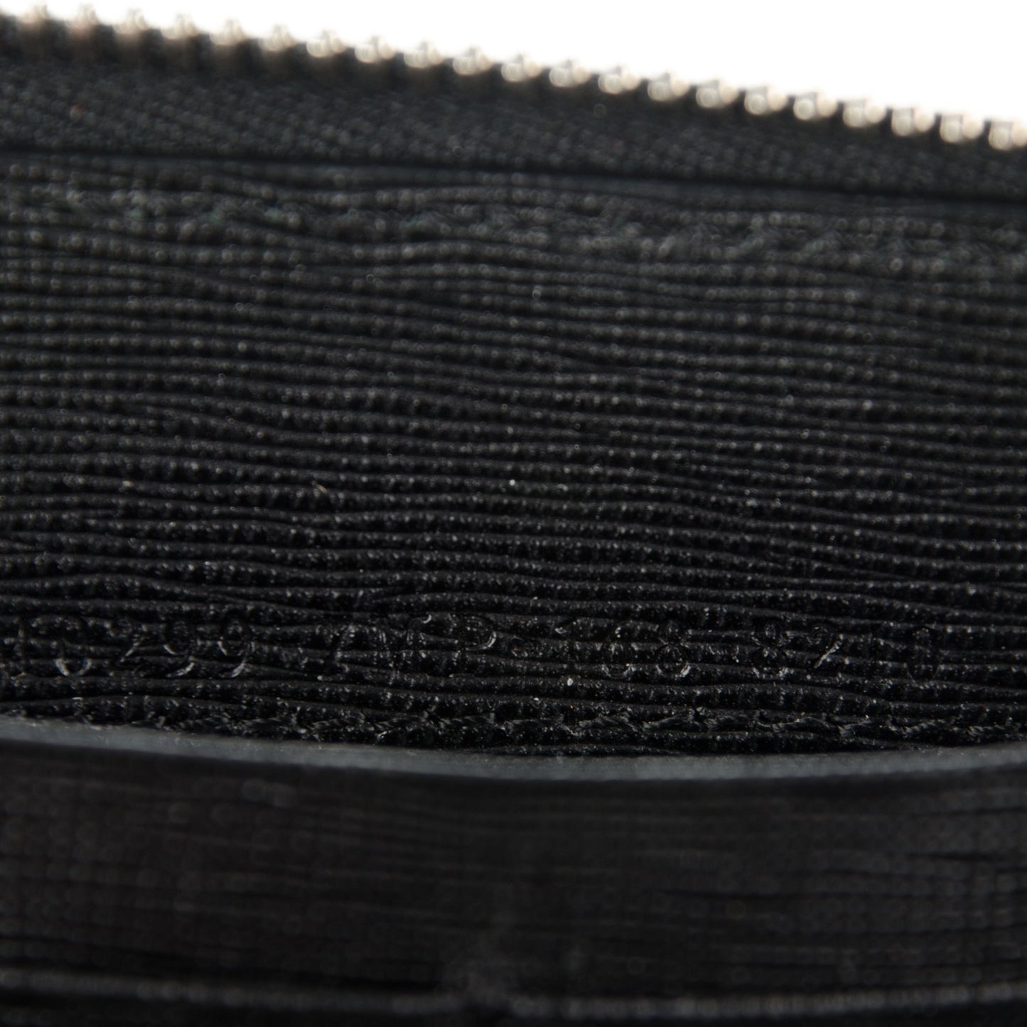 Vitello Elite Mink Fur Studded Karlito Zip Around Wallet Black