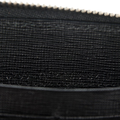 Fendi Vitello Elite Mink Fur Studded Karlito Zip Around Wallet Black 9 of 9