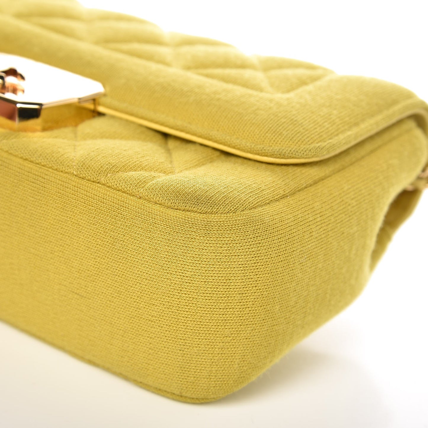 Jersey Quilted Mini Chic With Me Flap Yellow