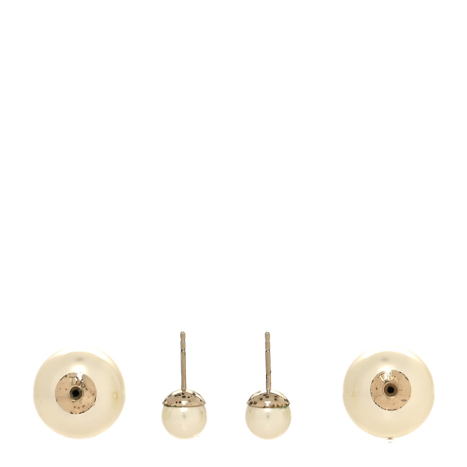 Christian Dior Pearl Mise En Dior Tribal Earrings Gold 3 of 4