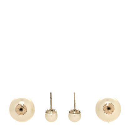 Christian Dior Pearl Mise En Dior Tribal Earrings Gold 3 of 4