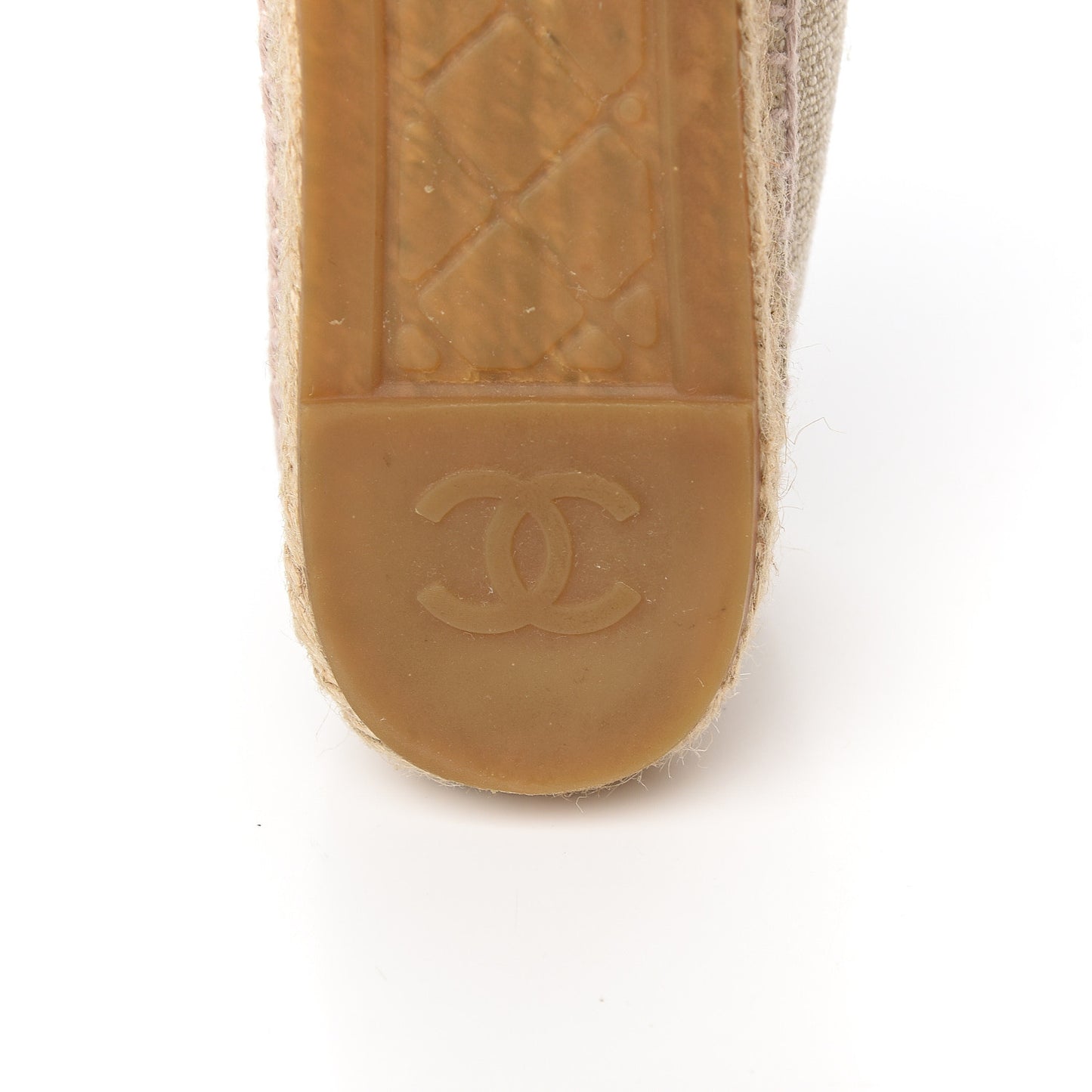 Toile Sequin CC Espadrilles 40 Beige Black