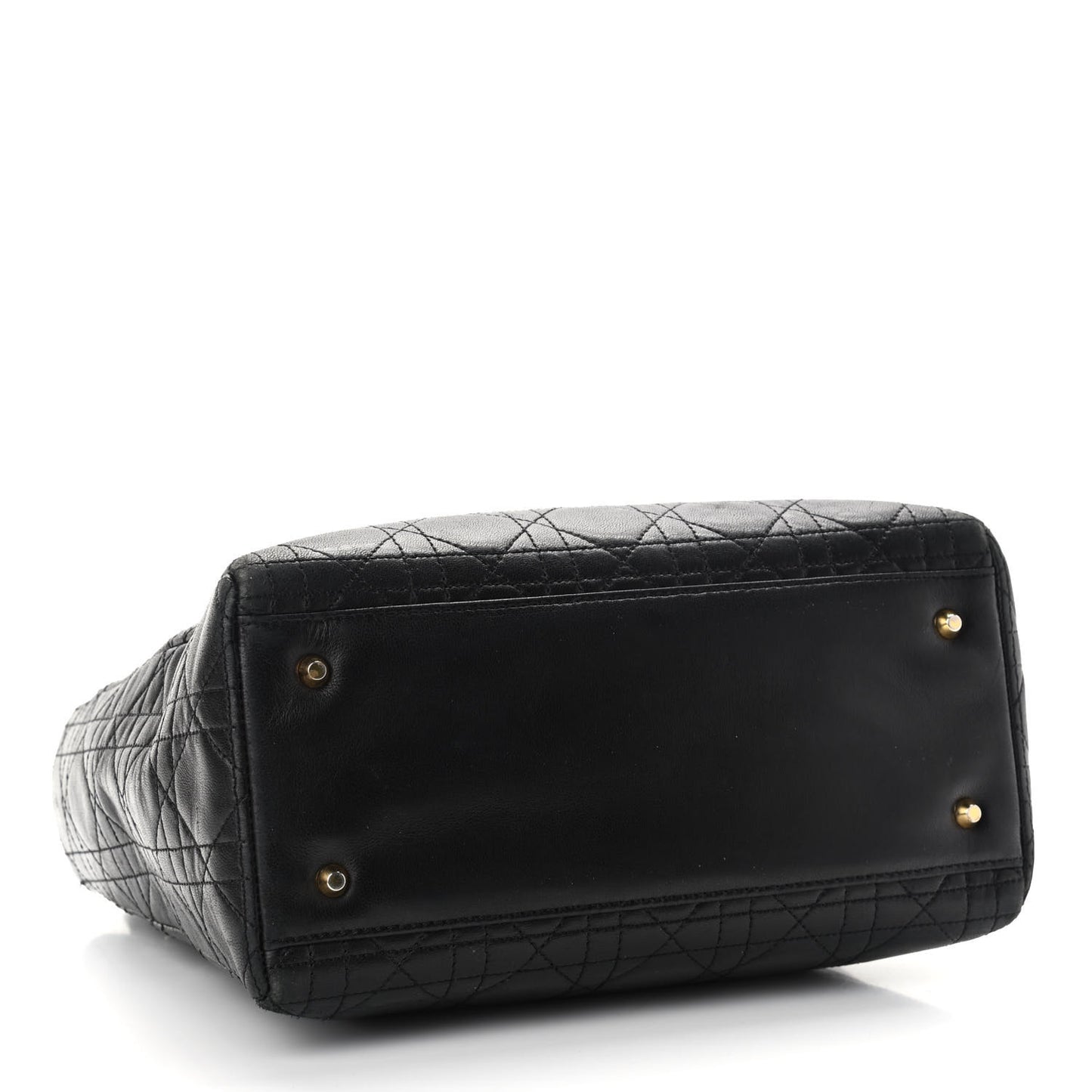 Lambskin Cannage Medium Lady Dior Black