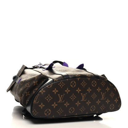 Louis Vuitton Monogram Macassar Christopher MM Backpack Purple 4 of 10