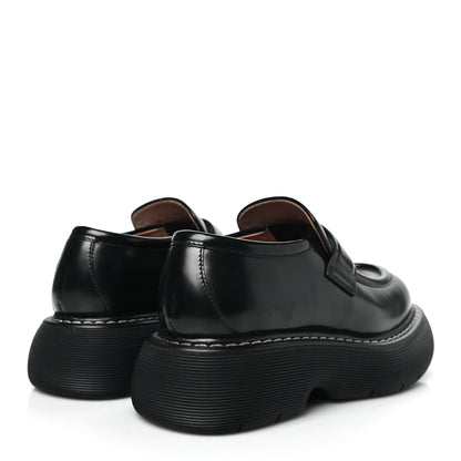 Bottega Veneta Brushed Calfskin Swell Loafers 39.5 Black 5 of 9