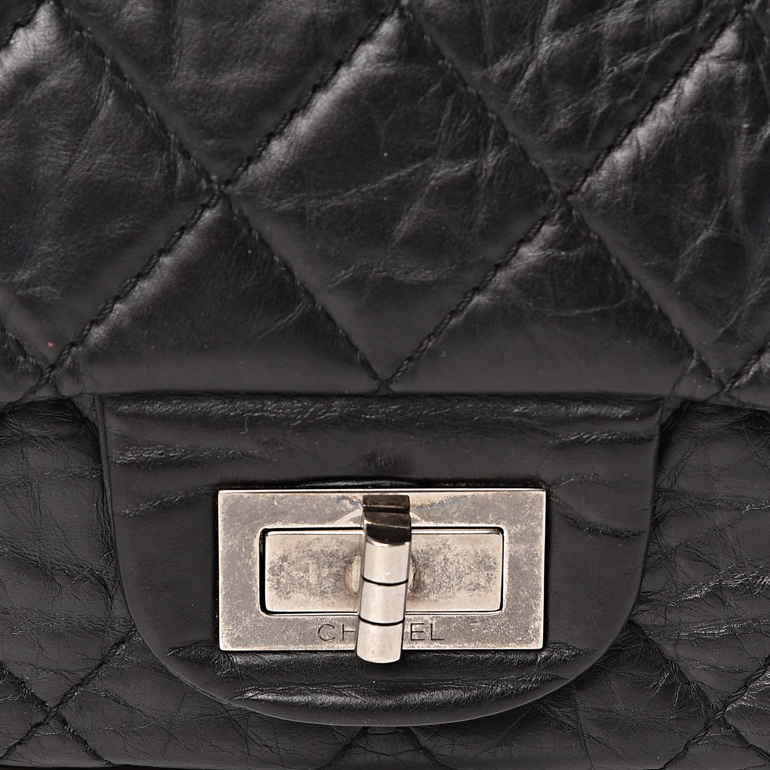 Chanel Aged Calfskin Quilted 2.55 Reissue 227 Flap Black 15 of 15