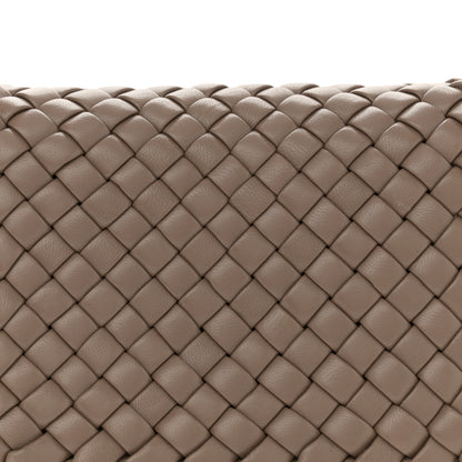 Bottega Veneta Nappa Intreccio Mini Cobble Shoulder Bag Taupe Grey 7 of 9