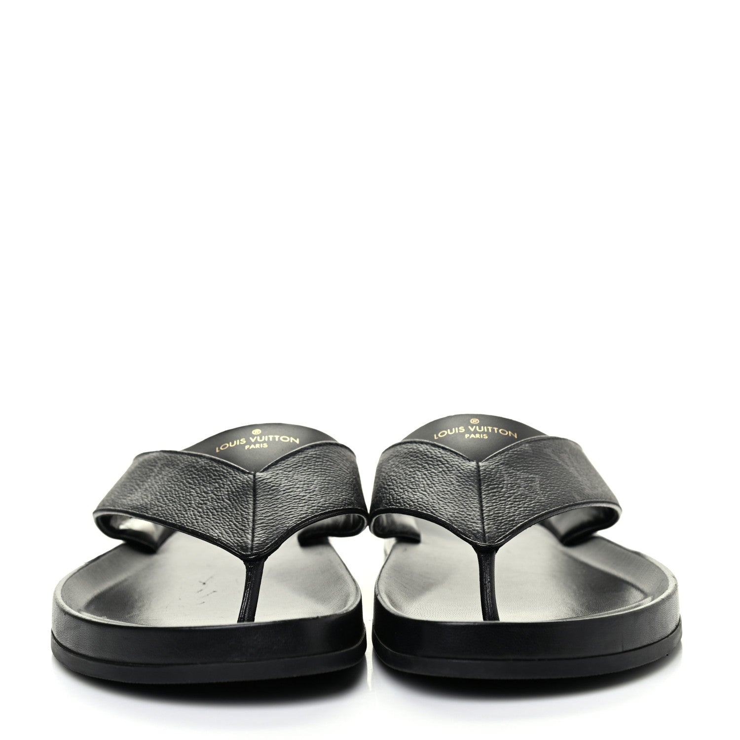 J*y様 LOUIS VUITTON ブラック ミュール Louis Vuitton Monogram Eclipse Mens Mirabeau Thong Sandals