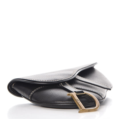 Christian Dior Grained Calfskin Saddle Belt Bag Black 4 of 9